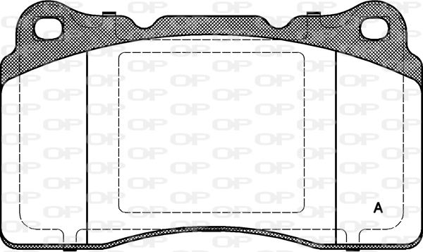OPEN PARTS stabdžių trinkelių rinkinys, diskinis stabdys BPA0666.10